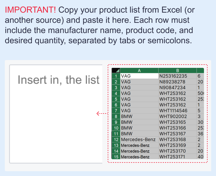 Calculate wholesale order illustration